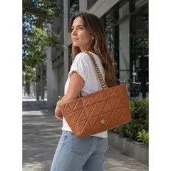 ZAPPA - Cartera Tote Quilt y cadena