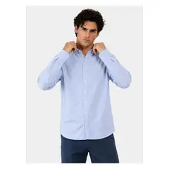 ARROW - Camisa A Rayas Regular Fit Azul