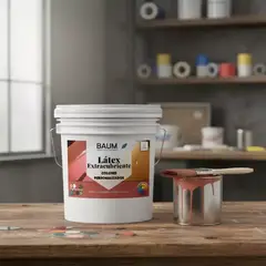 BAUM - Tineta Latex Extracubriente Crema 2-D - PINTURASPROFESIONALES CHILE