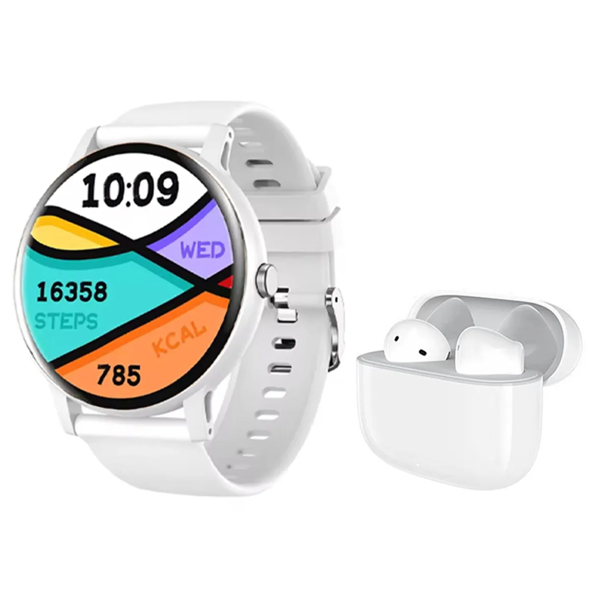 HONOR - Honor X7e Audífono-Morado y Toumi Fit 2-P Reloj inteligente