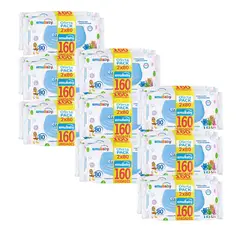 EMUBABY - Toallitas Húmedas 2x80 CT - 9 Unidades