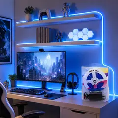 DOPA - Neón LED Flexible 5 Metros Luz Decorativa 7 Colores Con Adaptador