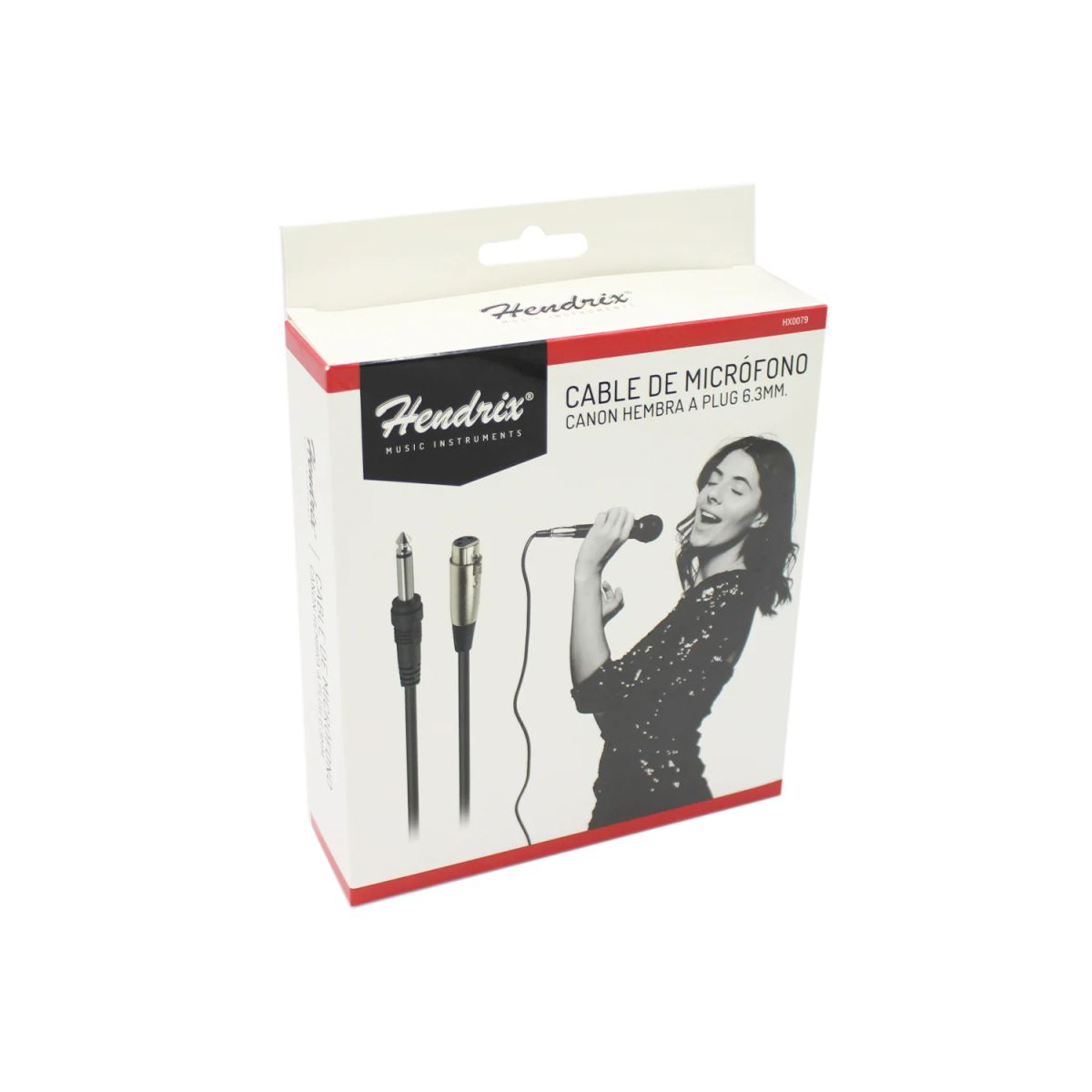 HENDRIX - CABLE DE MICROFONO - CANON HEMBRA A PLUG 6.3MM - HENDRIX