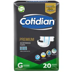 COTIDIAN - Pañal Adulto Premium G - 20 Unidades