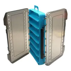 NORPLAT - Caja porta Señuelos Pesca 14 Compartimientos Doble -