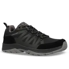 CARDINALE - Zapatilla Outdoor Hombre Textil Bresse Negro