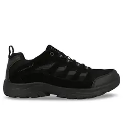 CARDINALE - Zapatilla Waterproof Outdoor Hombre Cuero Praz Negro