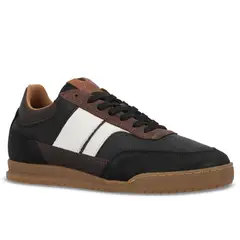 BULLBOXER - Zapatilla Urbana Hombre Cuero Metro Negro