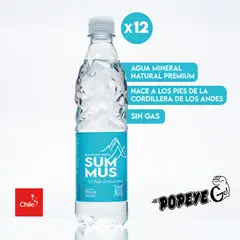 SUMMUS - Agua Mineral Natural Sin Gas 500 Ml