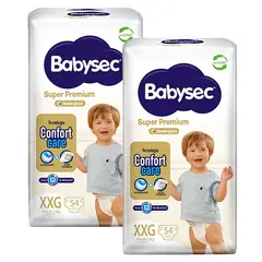 BABYSEC - Pañal Super Premium XXG - 108 Unidades