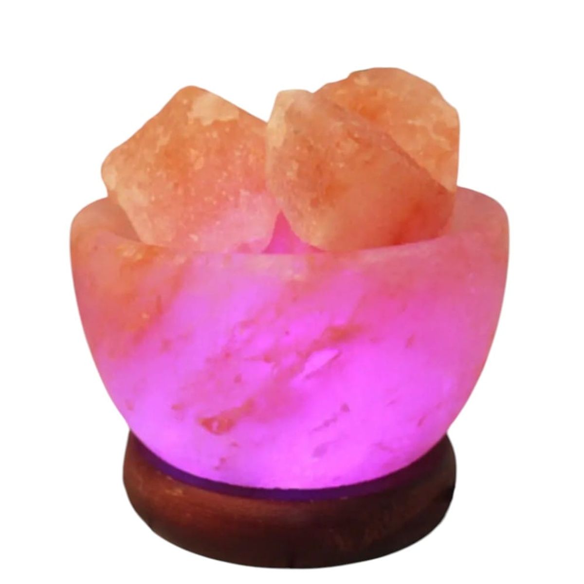 GENERICO - Lámpara De Sal De Cristal Con Luz Nocturna Variable