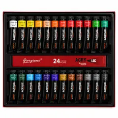 GIORGIONE - Set Pintura Acrílica 24 Colores 12ml Arte - PS