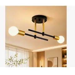 GENERICO - Lámpara De Techo Para Dormitorio 2 Luces Diseño Moderno
