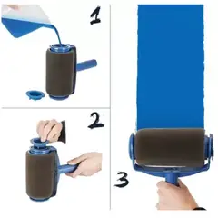 IRM - Set de Rodillos para Pintar 3 en 1 Recargable Antiderrame con Deposito Pintura