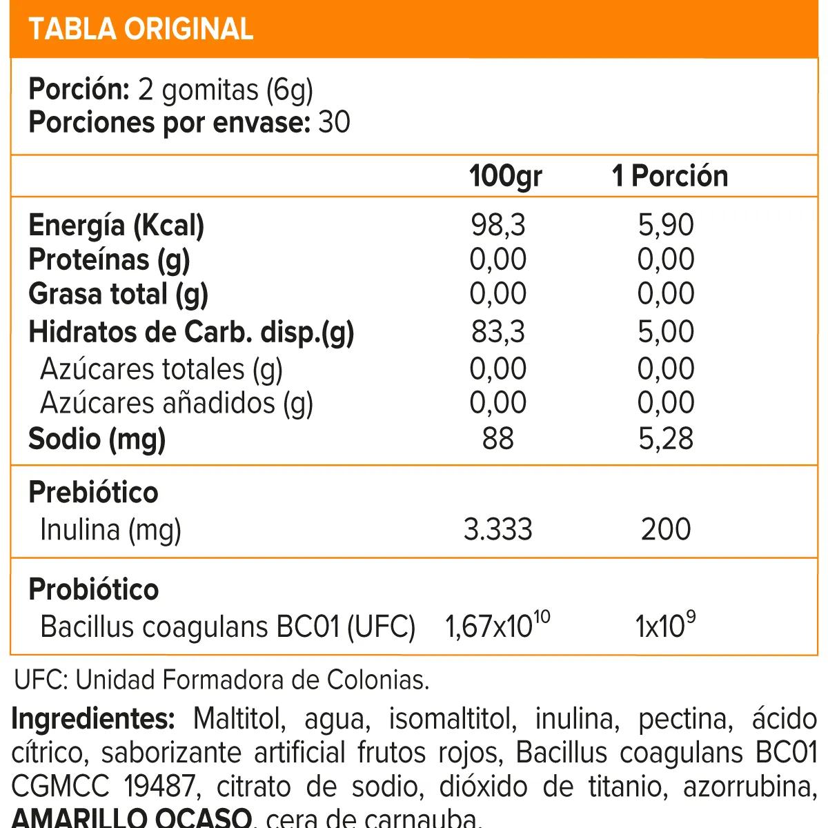 SUNVIT - Gomitas Probióticos + Fibra, Berries 60 Vegan Gummies, SVL