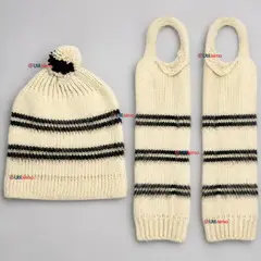 UTILISIMO - Set Chilote De Gorro Polainas Tipico Juvenil Fiestas Patrias