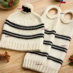UTILISIMO - Set Chilote De Gorro Polainas Tipico Juvenil Fiestas Patrias