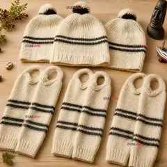 UTILISIMO - Pack 3 Set Chilote De Gorro Polainas Tipico Juvenil Fiestas Patrias