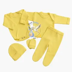 GENERAL - Ajuar 5 Piezas Liso Talla 0/3 Meses Blanco