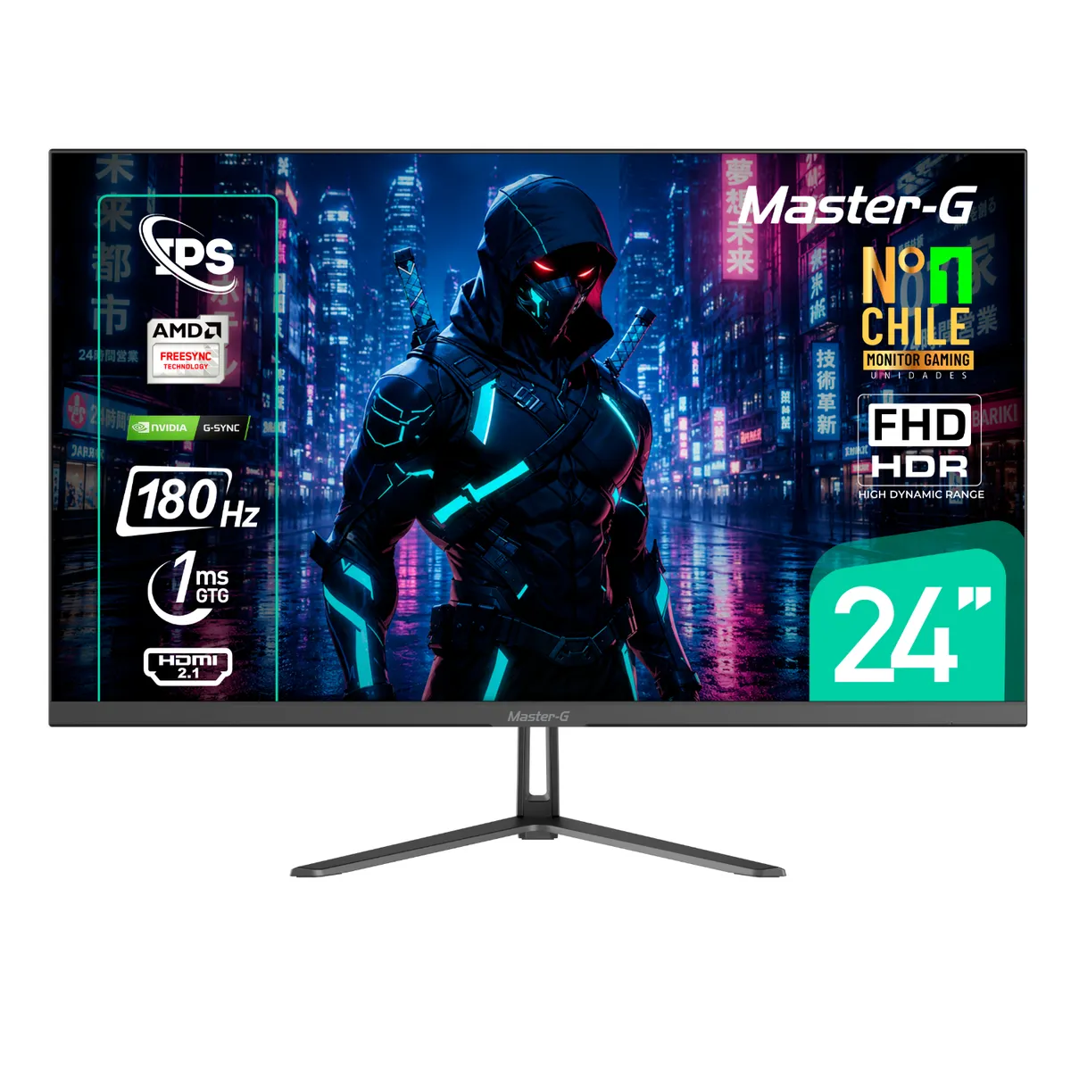 MASTER G - Monitor Gamer 24" FHD IPS HDR 180Hz 1Ms MGMG2442 Master-G