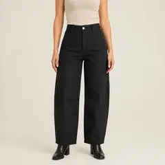 MOMCHIC - JEANS BALLOON NEGRO GAB