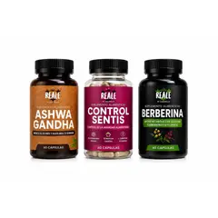 GENERICO - Pack Reale Ashwagandha + Control Sentis + Berberina 180 Cápsulas