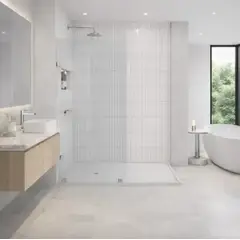 DELL ORTO - Mampara de ducha Cristal Transparente 8mm 90x190 Cromo