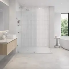 DELL ORTO - Mampara de ducha Cristal Transparente 8mm 80x190 Cromo