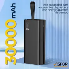 HOMEBRANDT - Power Bank 30000 Mah Bateria Portatil Carga Rapida Pd 20w Usb-c