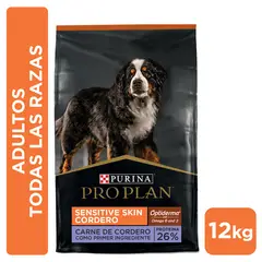 PRO PLAN - Perro Sensitive Skin Cordero Todas Razas 12 Kg