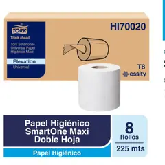 TORK - PAPEL HIGIENICO SMARTONE MAXI 8 ROLLOS DE 225 METROS