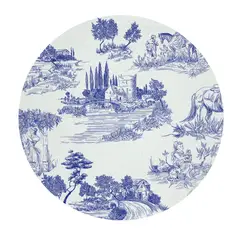 TUYO PRINT - Bajoplato Toile de Jouy - 35 cm. - con base - c/u -
