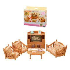 SYLVANIAN FAMILIES - Set salón hogar con figuras y accesorios
