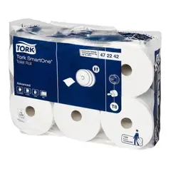 TORK - PAPEL HIGIÉNICO PREMIUM DOBLE HOJA SMARTONE - 207METROS POR ROLLOS | 6 ROLLOS