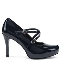 GACEL - Zapato de cuero mujer azul Olga