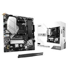 ASROCK - Placa Madre B550M WiFi AM4 Micro-ATX
