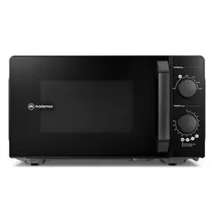 MADEMSA - Microondas 20 Litros Manual 6 niveles de potencia MM20AB Negro