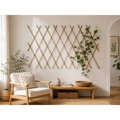 GENERICO - Enrejado Extensible De Bambú Natural 90x180 Cm Para Plantas