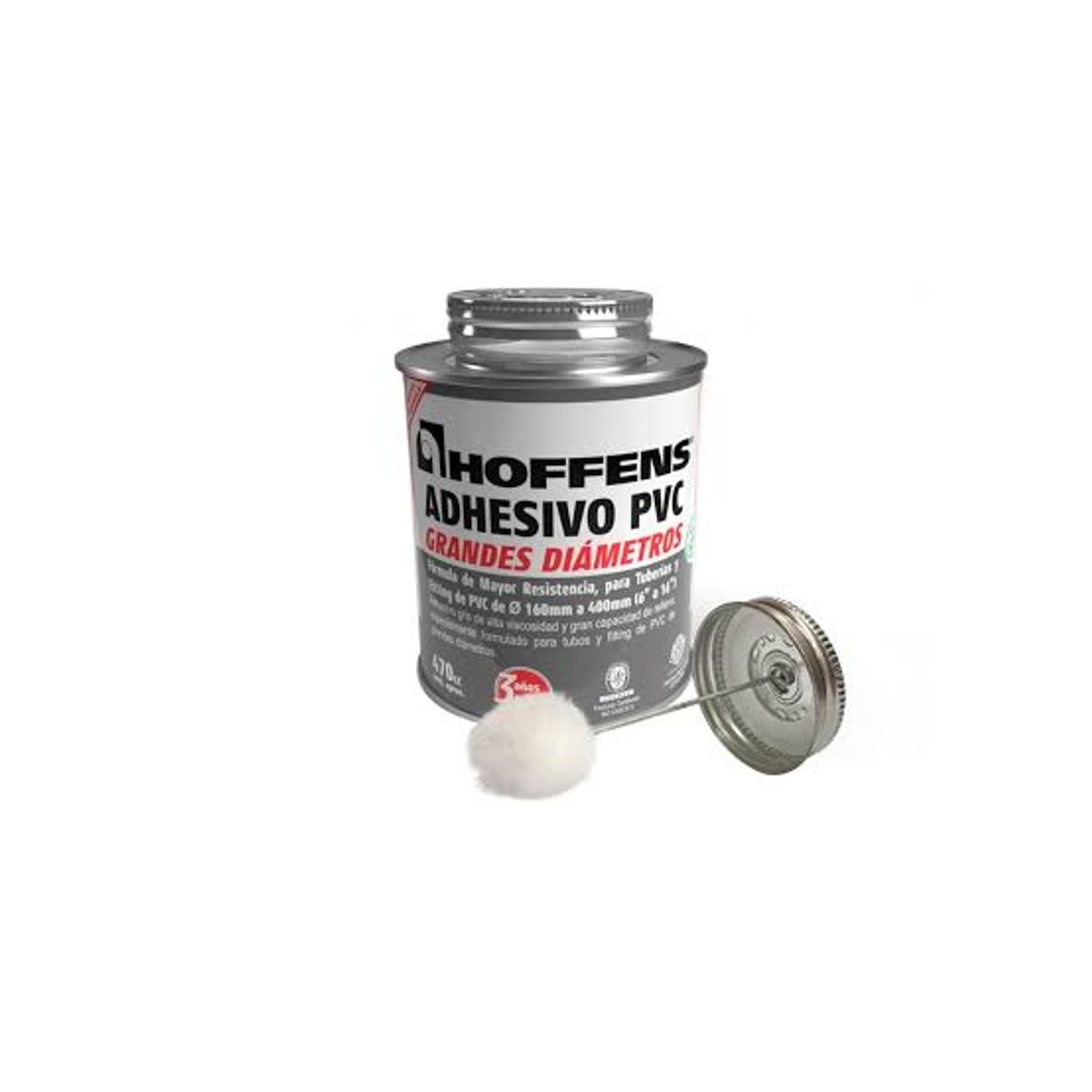 HOFFENS - Adhesivo PVC 470 ml para Grandes Diámetros