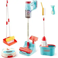 GENERICO - Juguete Kit de Limpieza Infantil Mas Accesorios y Aspiradora de Juguete Para Niños