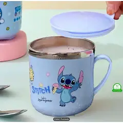 GENERICO - Taza Térmica Stitch con Tapa 150 ml