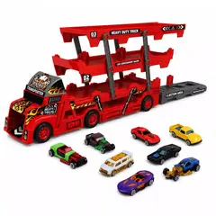 GENERICO - Camion de Juguete Transportador y Lanzador de Autos Para Niños