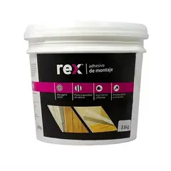 REX - Adhesivo Montaje Galón 3,8 kg