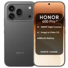 HONOR - Celular 600 Pro 12+512GB Snapdragon 8 Elite MagicOS 10 Cámara nocturna ultranítida de 200MP