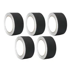 GENERICO - Pack 5 Rollos Cinta Antideslizante Escalera PVC Modelo Negro 5m