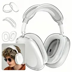 MOONCORE - Set Protector 3 En 1 Compatible Con AirPods Max Transparente