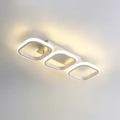 FRANZA - Lámpara De Techo Led Blanca, Larga, De 52 Cm Y Tricolor Ajustable.