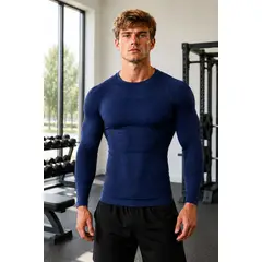 LOOK SHOP - Camiseta Hombre Compresión. Deportiva Gimnasio, Primera Capa 7463