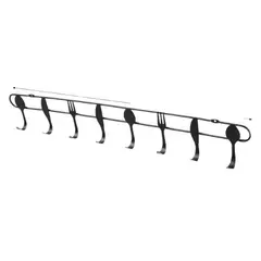 GENERICO - Perchero Colgante Organizador de Puerta para Cocina con Ganchos de Cubierto