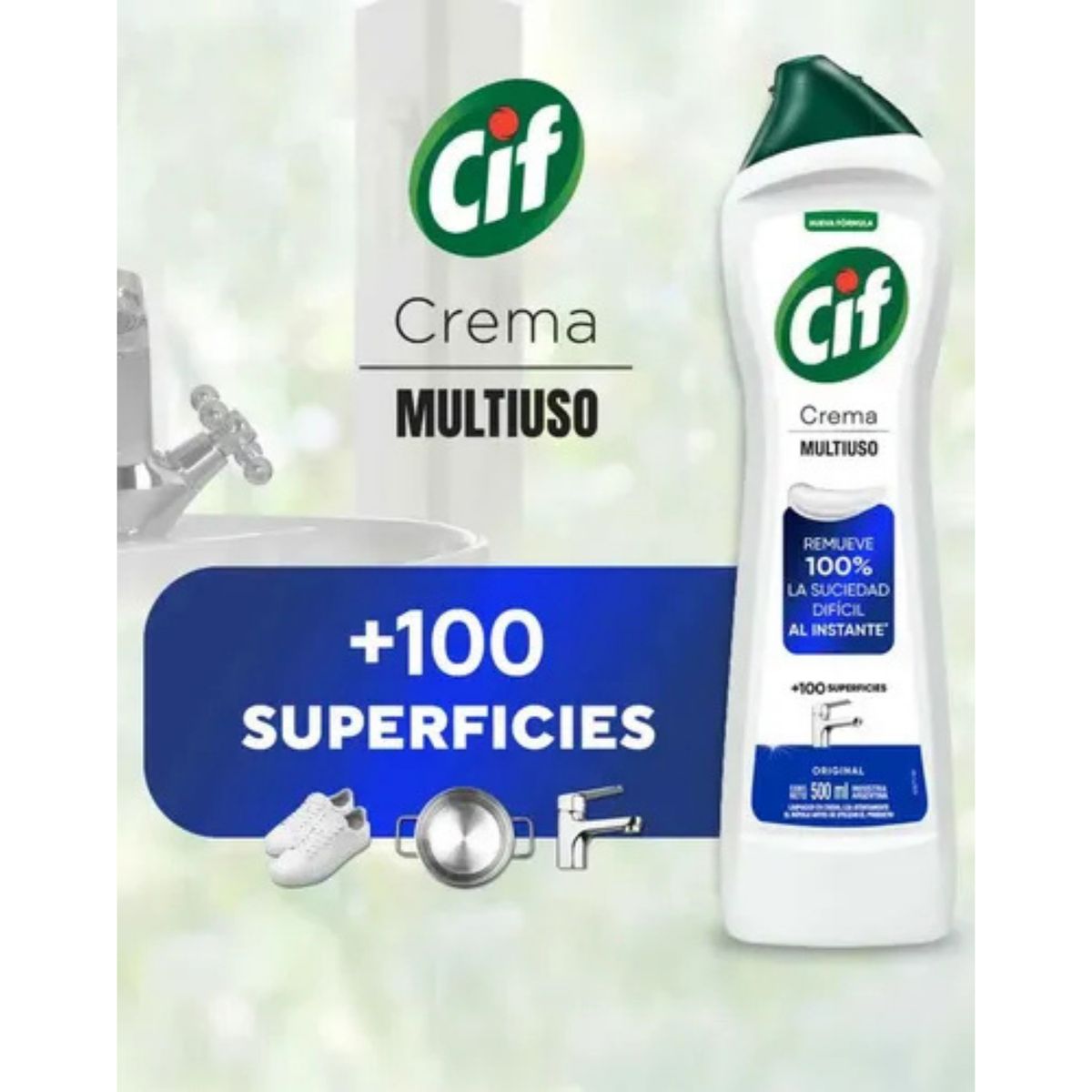 CIF - Cif Limpiador en Crema Multiuso 500 ml